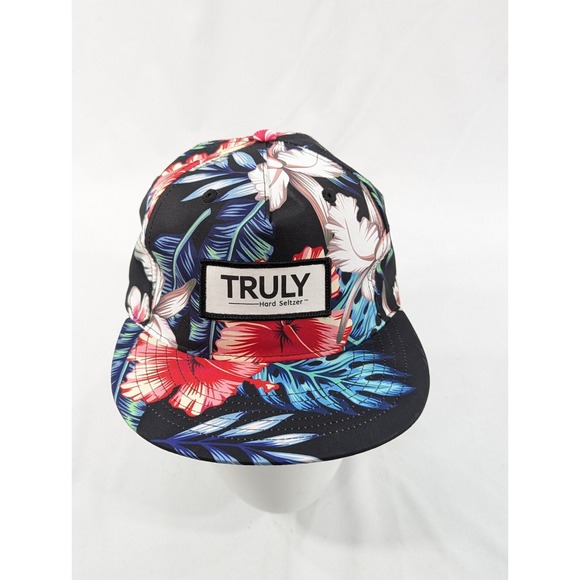 Truly Hard Seltzer Other - New No Tags Truly Hard‎ Seltzer Floral Snapback Hat Flower Patch Multicolor